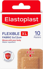 Elastoplast Knee & Elbow Fabric Plasters, Pack of 10
