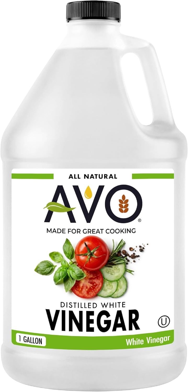 AVO Distilled White Vinegar 1 Gallon (128 oz) - 5% Acidity, Pure Natural White Vinegar Gallon