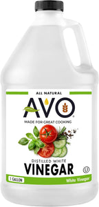 AVO Distilled White Vinegar 1 Gallon (128 oz) - 5% Acidity, Pure Natural White Vinegar Gallon