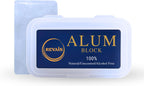 Natural Alum Block 100g – 100% Pure Fitkari Stone Deodorant & Aftershave for Men, Soothes Razor Burn & Shaving Cuts, Astringent, Non-Staining, Unscented, Alcohol-Free, Gentle on Skin