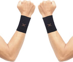 THX4COPPER Compression Wrist Sleeve - Copper Infused Wrist Support for Men &Women-Improve Circulation and Recovery(1 Pair)