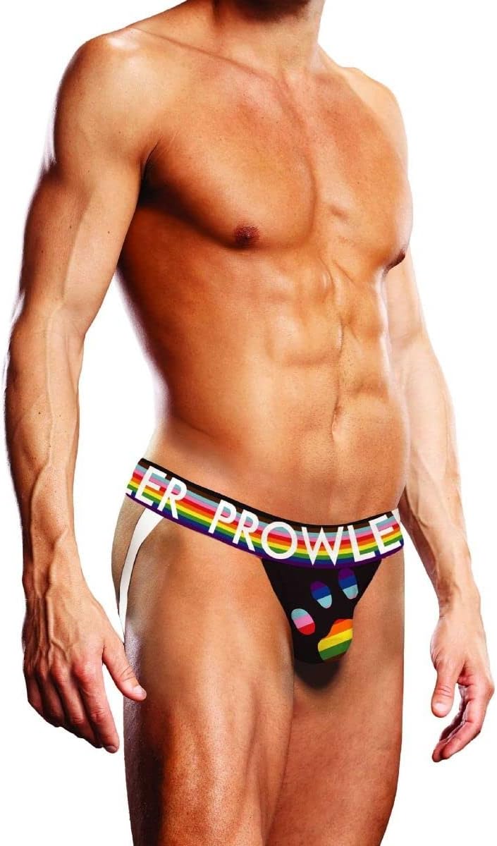 Prowler Black Oversized Paw Jock XL - UK Waist Size - 34" - 38" - One Count, Multicolor, 34-38