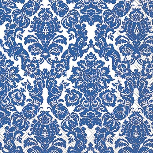 IHR Ideal Home Range Cocktail Napkins Disposable 3-Ply Paper Beverage Napkins, 5" x 5", Palais Admiral, 20-Count