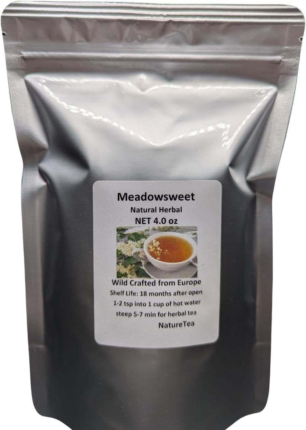 Meadowsweet Flower - Filipendula ulmaria Dried Leaf/Flower C/S from 100% Nature (1 oz)