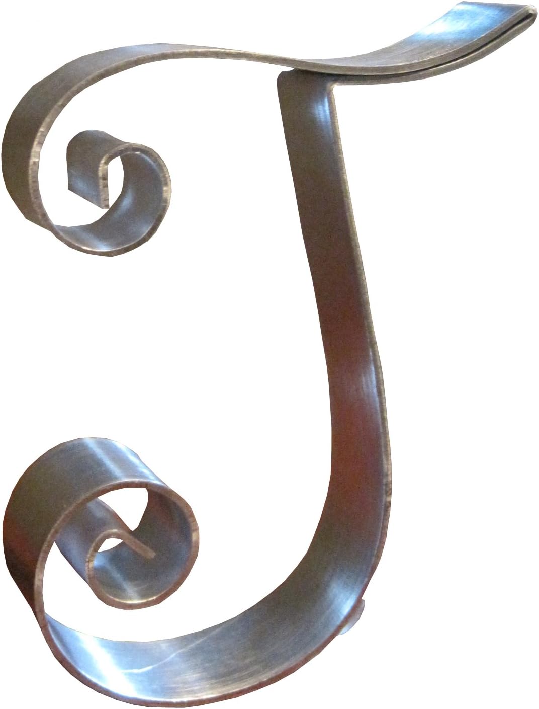 Hortense B. Hewitt Wedding Accessories Metal Scroll Cake Top, Letter T, 5-Inch Tall