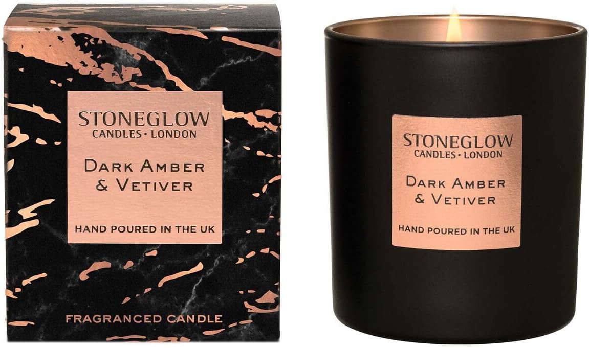 Stoneglow Candle Luna Collection Dark Amber & Vetivert Tumbler