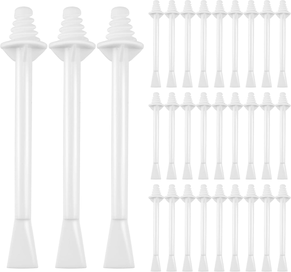 Quacc 30 PCS Plastic Nose Wax Sticks Dual-End Wax Applicator Sticks Nasal Wax Spatulas Strips for Cleaning Nose, Eyebrow, Facial Hair