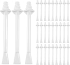 Quacc 30 PCS Plastic Nose Wax Sticks Dual-End Wax Applicator Sticks Nasal Wax Spatulas Strips for Cleaning Nose, Eyebrow, Facial Hair