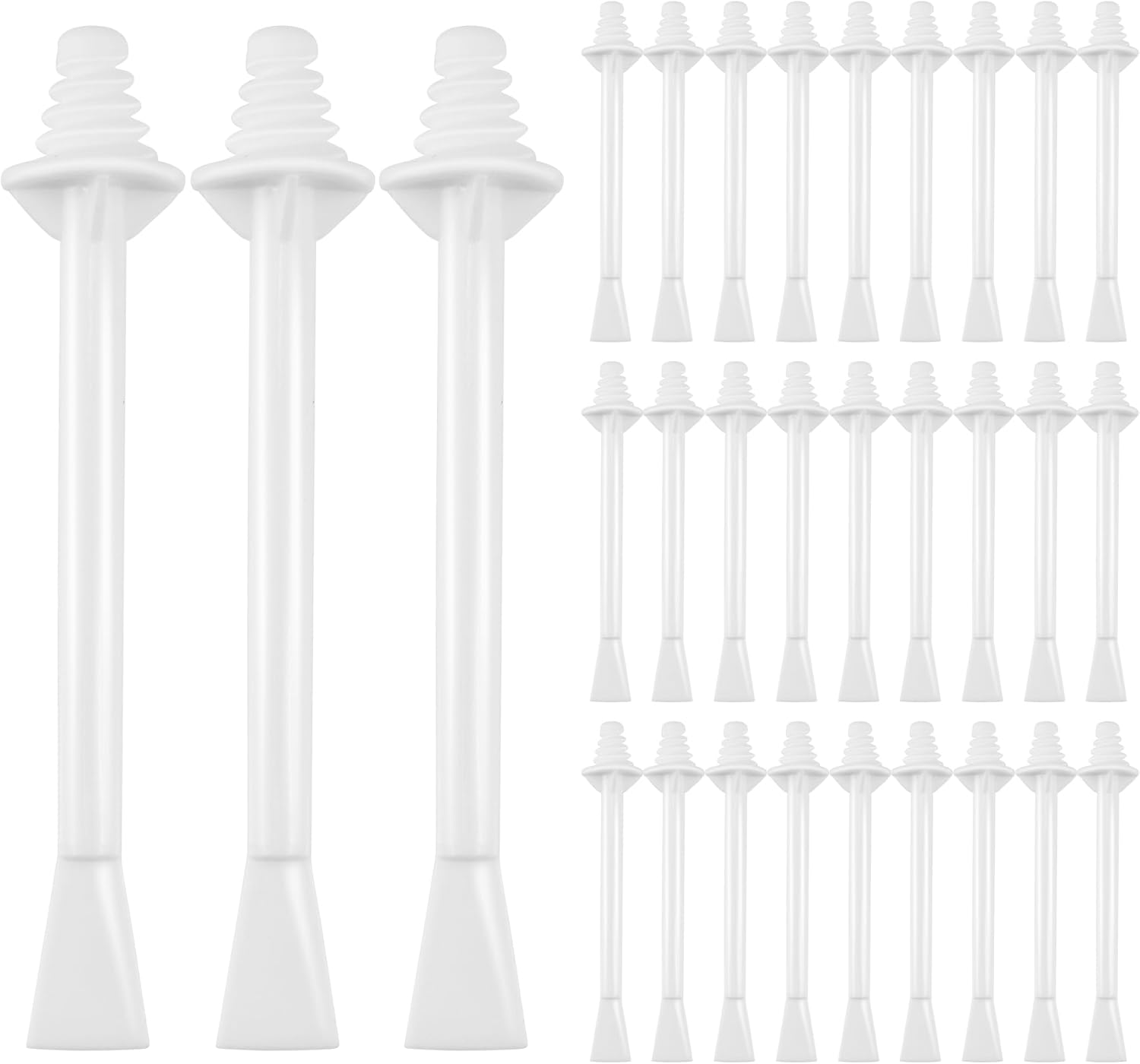 Quacc 30 PCS Plastic Nose Wax Sticks Dual-End Wax Applicator Sticks Nasal Wax Spatulas Strips for Cleaning Nose, Eyebrow, Facial Hair