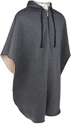Wheelchair Cape, Wheelchair Blanket, Warm Plush Windproof Autumn And Winter Wheelchair Blanket, Universal Size Wheelchair Cape,Gray,SG,Frie