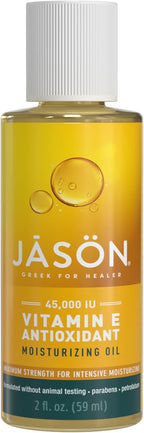 JASON Vitamin E 45,000 IU Moisturizing Oil , For Maximum Strength, 2 Fluid Ounces