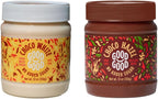 GOOD GOOD Belgian Choco Hazel & White Bunde - 12 oz (350g) - No Added Sugar - Low Glycemic - Keto Friendly - Gluten Free - Vegetarian Friendly (2 Pack)