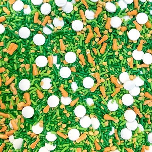 Baseball Cookie Cupcake Cakes Semi-Sweet Edible Confetti Decorations Sprinkles Desert Jimmies Toppers 4oz