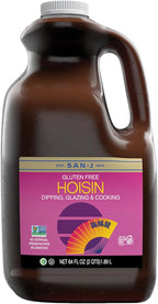 San-J - Gluten Free Hoisin Sauce - Fragrant and Tasty Cooking Sauce - Non-GMO - 64 oz. Container