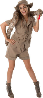 Orion Costumes Women's Khaki Safari Zoo Keeper Animal Explorer Fancy Dress Costume