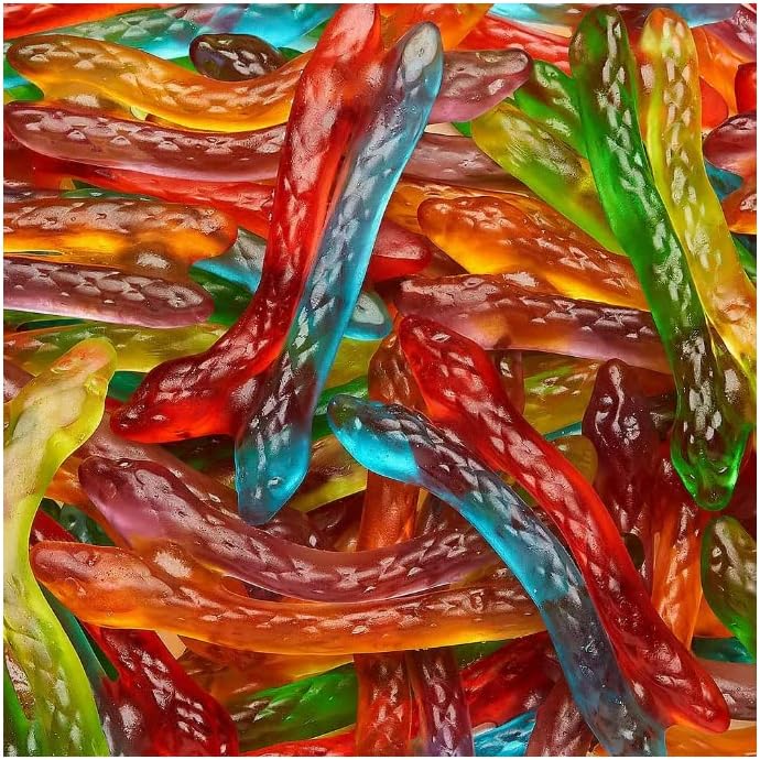 HARIBO Gummi Candy, Twin Snakes Sweet & Sour Gummy Candy, 8.3 Ounce Resealable Share Size Stand Up Bag, Soft & Chewy Snacks, Assorted Fruity Flavors
