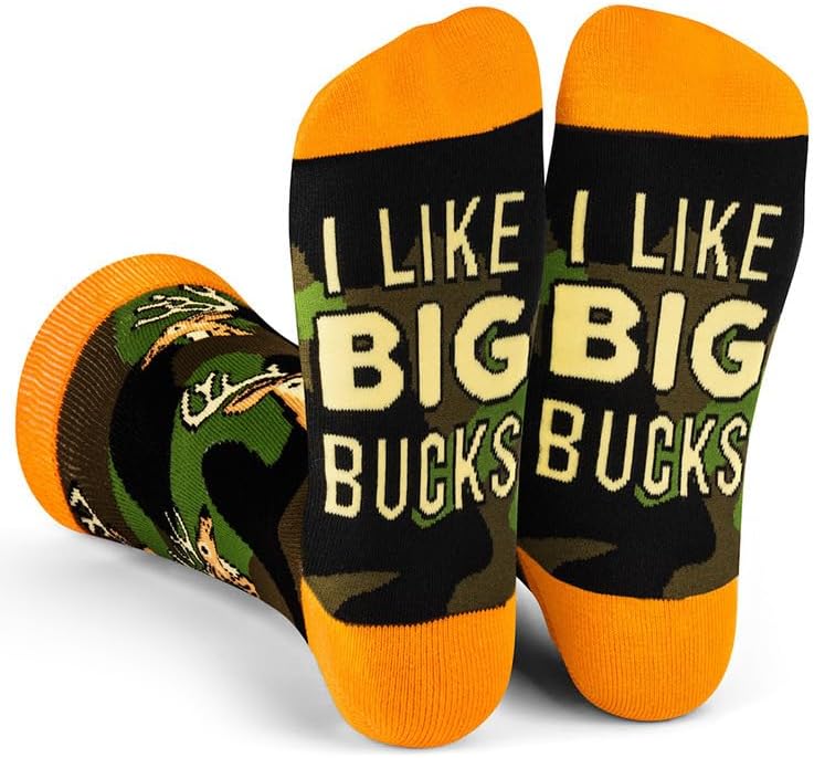 Funny Socks for Men Women - Novelty Letter Print Fun Crew Socks, Breathable Colorful Dress Sock Festival Gifts