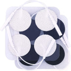 LotFancy TENS Unit Electrode Pads, 40PCS Round Electrodes Pads, 1.25" Reusable TENS Pads for EMS Muscle Stimulator, with 2.0 mm Pigtail Connectors