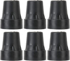 ZJchao Walking Stick Tips, 6pcs Heavy Duty Non-Slip Plastic Tips Replacement Pole Tip Protectors Fits Most Standard Hiking Poles with 19mm Hole Diameter