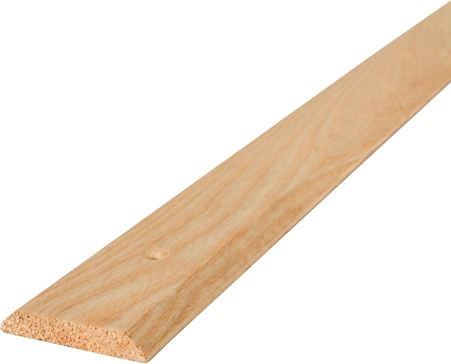 M-D Building Products 11908 2-1/2 in. x 3/8 in. x 36 in. Natural Hardwood Flat-Profile Threshold for Doorways