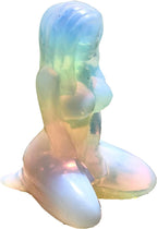 Natural Obsidian Opal Hand Carved Female Model,Crystal Quartz Kneeling Female Model Carving,Reiki Healing Crystal,Home Decor,Crystal Gift 1PC (Opal)