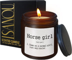 Horse Girl Definition Candle,Horse Lover Horse Rider Girls Gifts,Equestrian Gifts for Girls,Lavender Fragrance Scented Candles,8 oz
