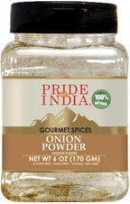 Pride Of India – Onion Fine Ground – Gourmet Spice for Cooking – Pantry Essential – Adds Flavor to Sauces/Dips/Rubs/Marinades – Easy to Store – 7 oz. Medium Dual Sifter Jar