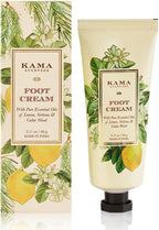 Kama Ayurveda Foot Cream with Pure Essential Oils of Lemon, Verbena and Cedar Wood, 60g