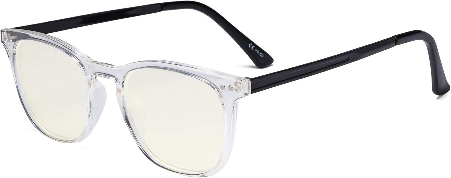 Eyekepper Blue Light Filter Glasses Men Women - Blocking UV Rays Anti Screen Glare Retro Computer Reading Eyeglasses