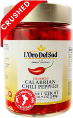 Crushed Calabrian Chili Peppers Paste, 9.8 oz (280 g) Spread, Chopped, Grown and Packed in Calabria Italy, Authentic Italian, Spicy and Savory Taste, L'Oro Del Sud