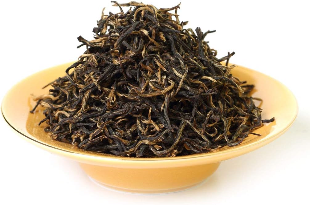 GOARTEA Jinjunmei Black Tea - 250g / 8.8oz Chinese Fujian Jin Jun Mei - Golden Beautiful Eyebrow Loose Leaf Tea - Golden Buds