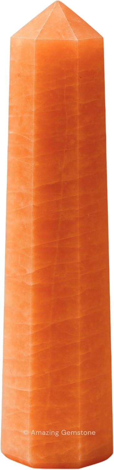 Amazing Gemstone Red Aventurine Crystal Towers - Natural Healing Crystal Point Obelisk for Reiki Healing and Crystal Grid (3" to 4" INCH)