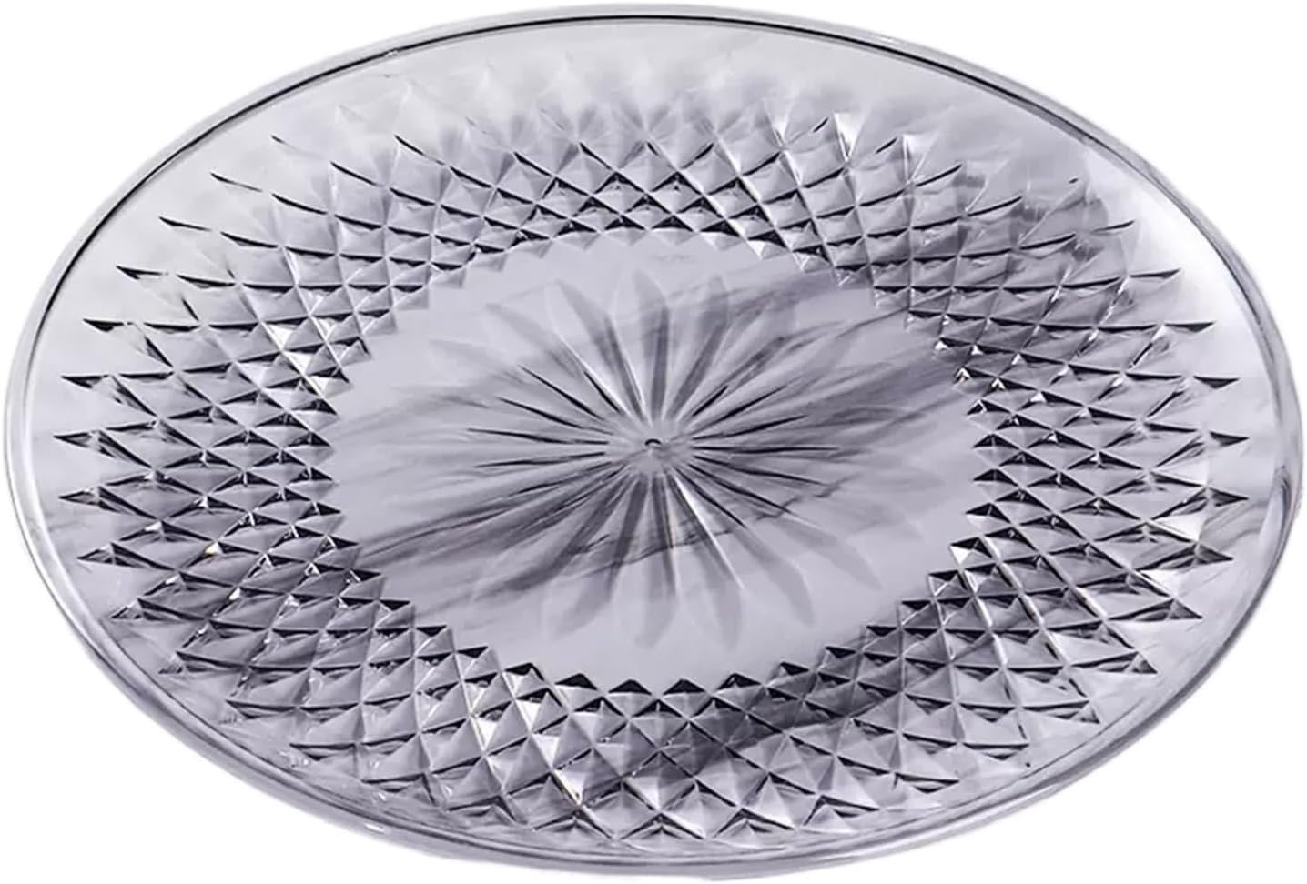 Fruit Bowls 3PCS Acrylic Fruit Plate Plate KTV Commercial Fruit Plate Snack Plate Small Size Candy Plate Home Large Fruit Plate fruit basket (Color : Clear, Size : L)