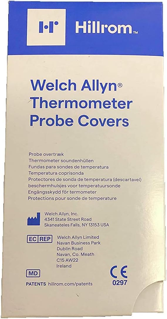 Welch Allyn 05031-SureTemp Plus Model 690 Electronic Thermometer Disposable Probe Covers (Pack of 250)