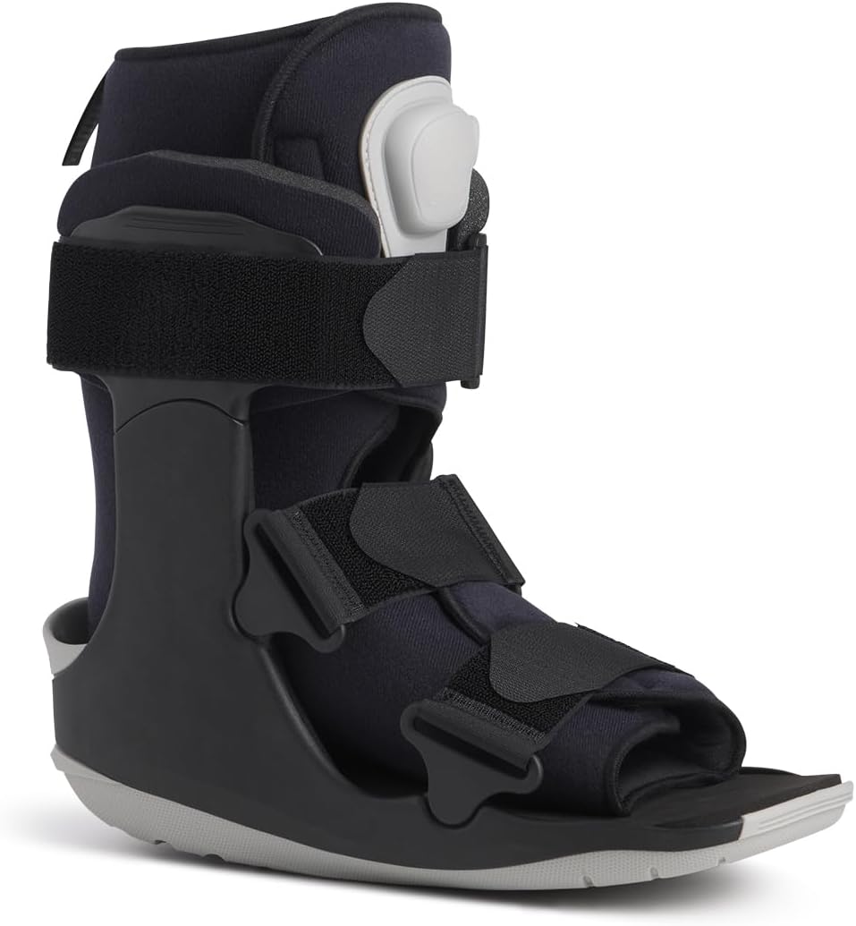 Ovation Medical Gen 2 Pneumatic Walking Boot - Lightweight, Low Profile CAM Walker Boot - Premium Medical Boot for Foot Injuries, Ankle Sprains, Fracture Recovery Support, & More (Short, Medium)