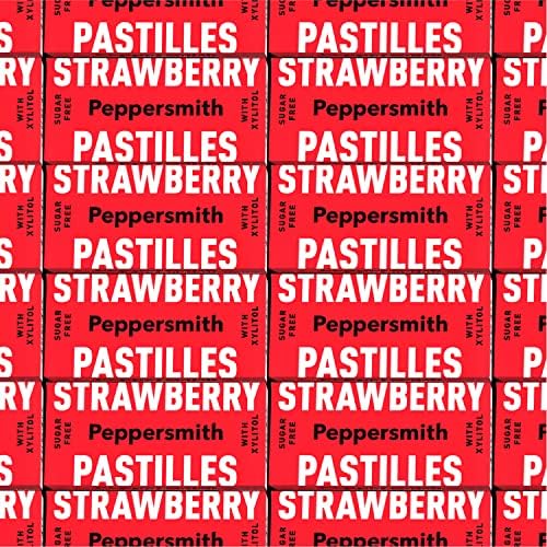 Peppersmith Strawberry Dental Mints 12x15g