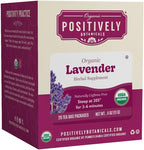 Organic Positively Botanicals Company, Lavender Herbal Tea Bags, 20 Count