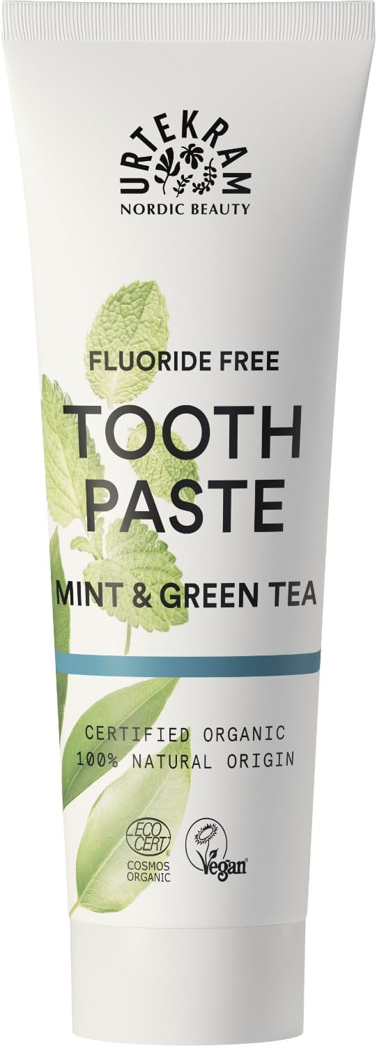 Urtekram 75ml Mint and Green Tea Organic Toothpaste