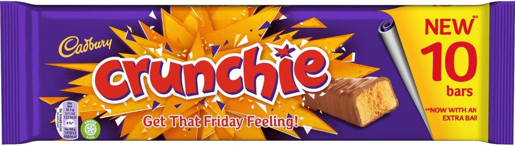 Cadbury Crunchie Chocolate Bar From England Case of 48 x 40g Bars, honeycomb, 67.2 Ounce, (Pack of 48)