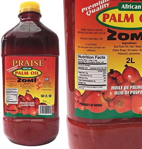 Praise Red Palm Oil, 2-Liters - Zomi