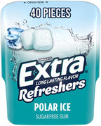 Extra Extra Refreshers Chewing Gum, Polar Ice, 40 Count