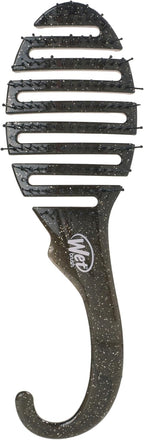 Wet Brush Shower Hair Brush Detangler - Exclusive Ultra-soft IntelliFlex Bristles - Minimizes Pain And Protects Against Split Ends and Breakage - Comb For Women, Men, Wet & Dry Hair - Black Glitter