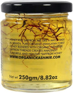 Organic Kashmir Signature Saffron Honey Organic Saffron Thread Honey Kesar Honey 250 Gram
