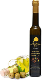 Mediterranean Gold Organic Olive Oil Extra Virgin - First 100% Nature-Made Cold Pressed, Unfiltered & Hand-Harvested, Ensure High Polyphenol With Antioxidant Count - For Foods Salads & Meats