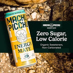 MACHU PICCHU 12-Pack-Alpine Mint Zero Sugar Energy Mate Drink – Non-Carbonated Yerba Mate, 120mg Organic Caffeine, Smooth Focus Without Jitters or Crash, Low Calorie, USDA Organic, 12oz Cans