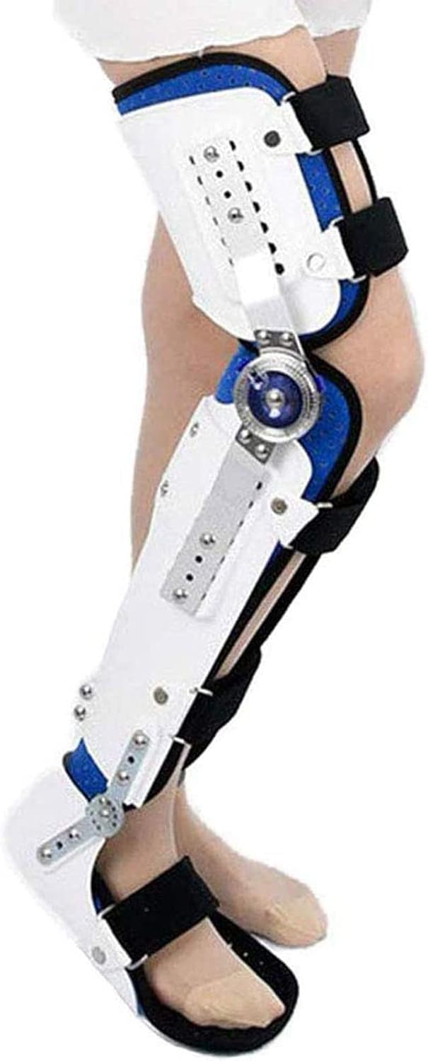 Hip Knee Ankle Foot Orthosis Brace, Adjustable Knee Orthosis, Leg Brace Fracture and Lower Limb Paralysis Adjustable Height Width Joint Ankle Foot Support and Stabiliser Walking Fixed Brace