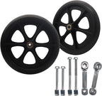 2 Pack Wheelchair Wheel - Environmentally Friendly PU material, 8 Inch Solid Tire,Wear-Resistant, Anti-Slip, Universal Wheelchairs, Walker and Various Cart Replacement