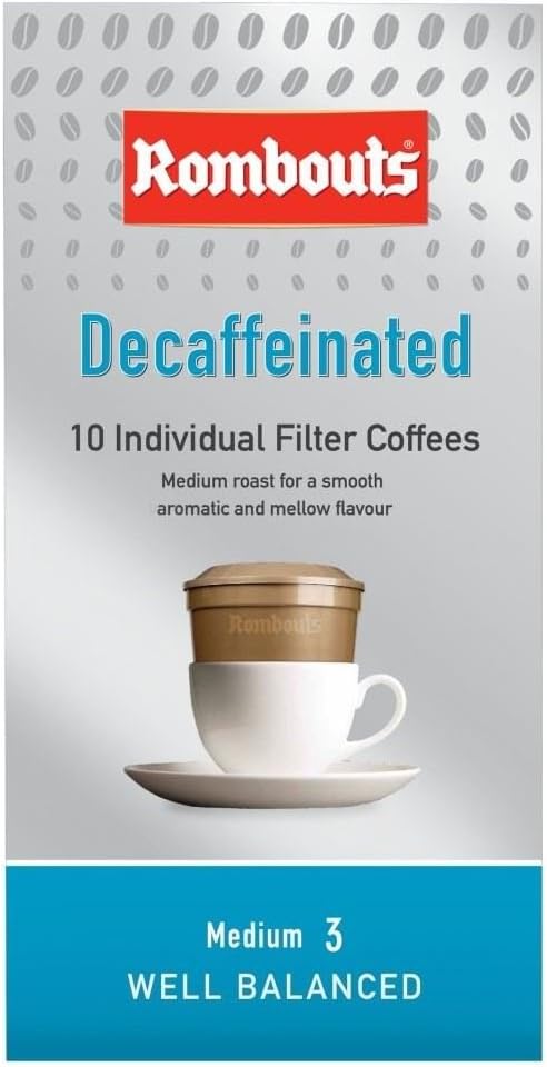 Rombouts Decaffeinated Individual Filter Coffees (10) - Pack of 2