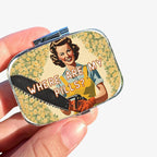 1pc Square Pill Box, Mini 2 Compartment Medicine Pill Organizer, Household Portable Medicine Storage Box, Vitamins Fish Oil for Pockets Purses Travel Unique Gift (Where are My Pills?)