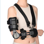 ROM Hinged Elbow Post Op Brace for Sleeping,Adjustable Support Sling Stablizer Splint Immobilizer for Tendonitis, Arthritis and Pain Relief,Arm Injury Recovery Support,Left